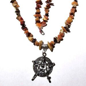 Androgynous Multi-Stone Necklace